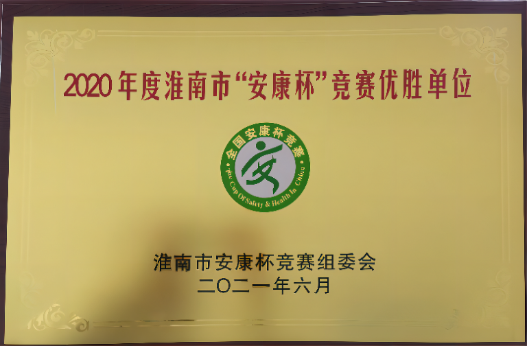 2020年度淮南市“安康杯”競賽優(yōu)勝單位(2)